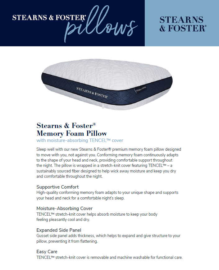 Stearns & Foster® Memory Foam Pillow