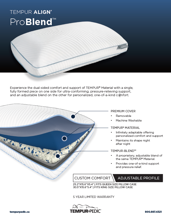 Tempur-Pedic® TEMPUR ALIGN® ProBlend™ Pillow