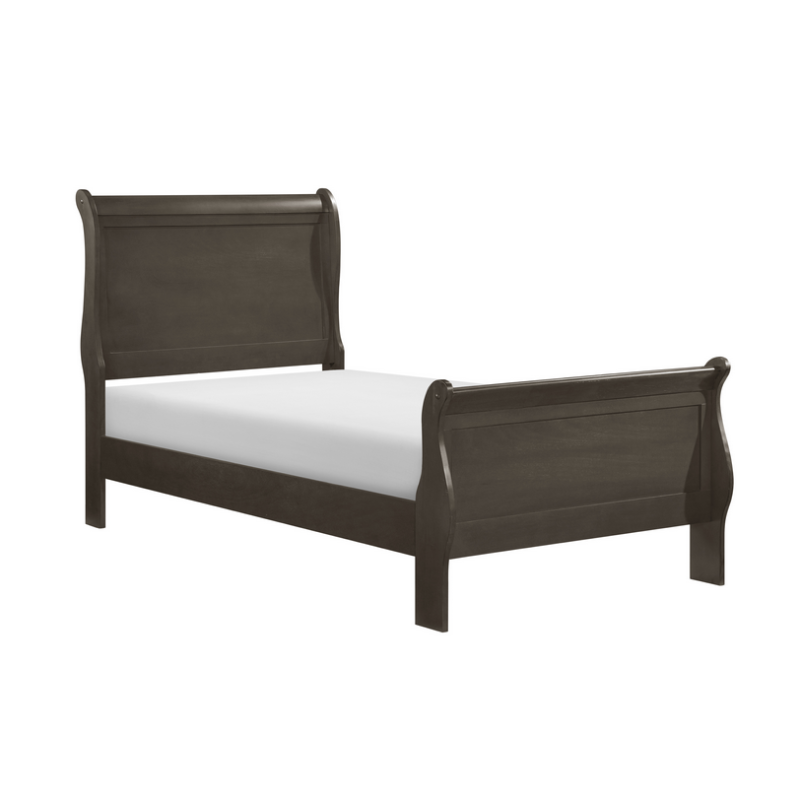 Maria Sleigh Wood Bed