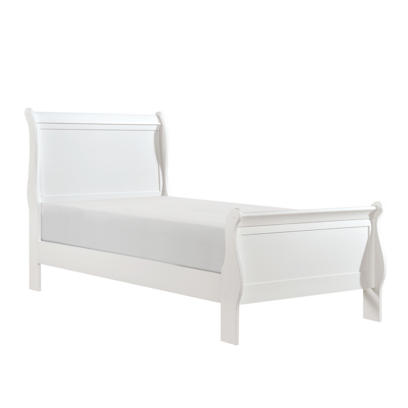 Maria Sleigh Wood Bed