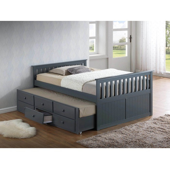 (3 Colours) Cottage Captain's Storage Daybed