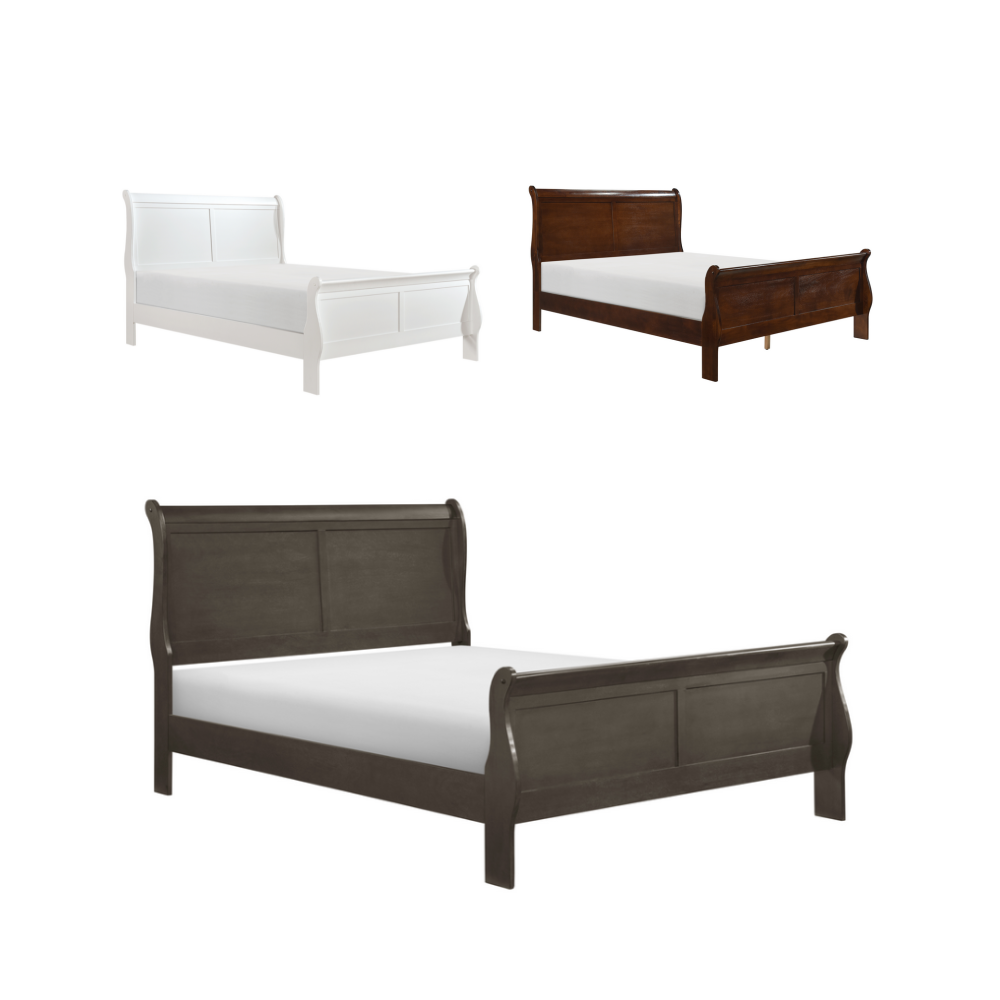 Maria Sleigh Wood Bed