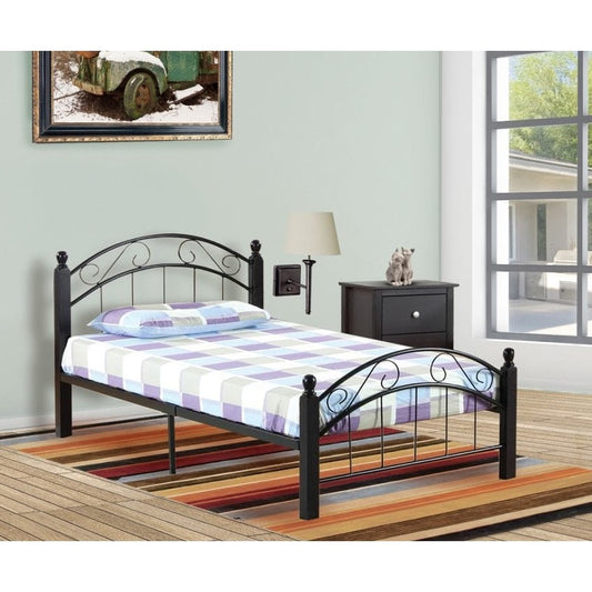 Cynthia Metal & Wood Platform Bed