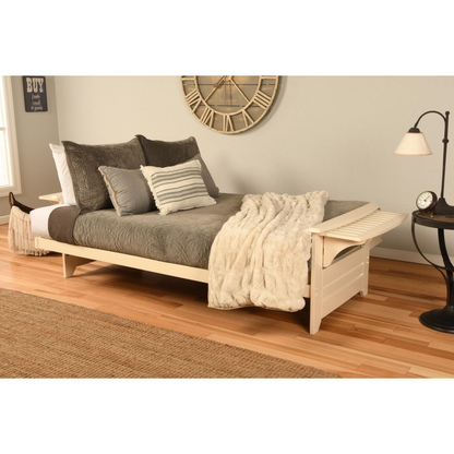 CB Deluxe 2.0 Tray-Arm Hardwood Futon Frame or Package with Mattress