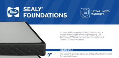 Sealy Plus Foundation Boxspring 9" High Profile