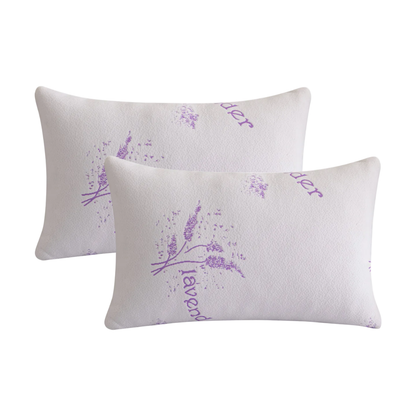 (2-Pack) SZ™ Bliss-Lavender™ Memory Foam Pillow