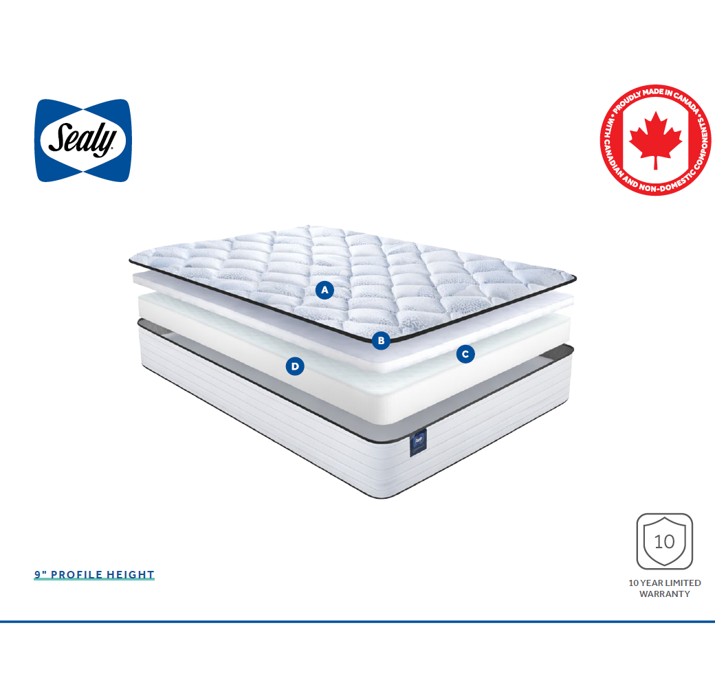 Sealy® EXTRA-FIRM 9-IN Foam Tight Top Mattress