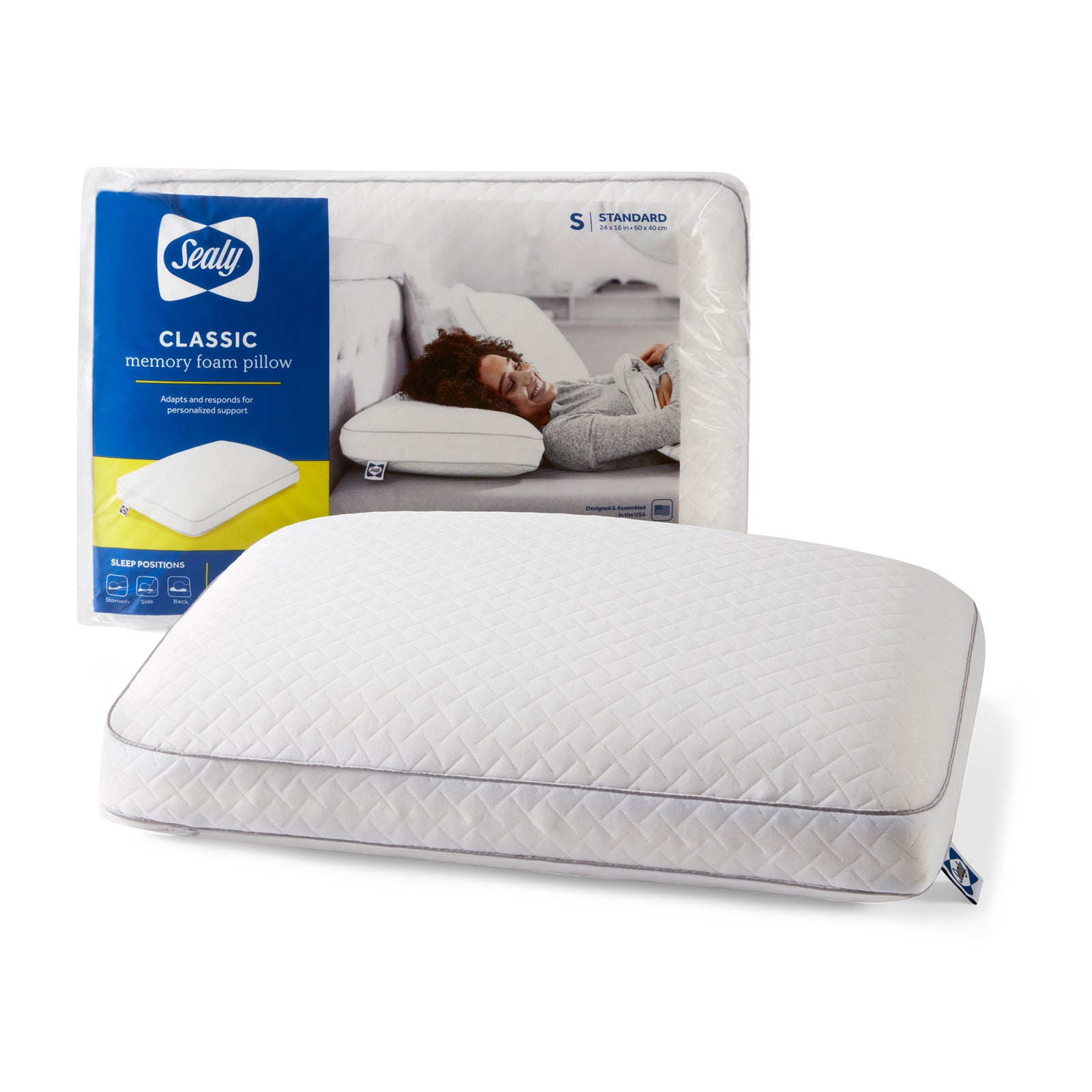 Sealy Essentials Classic Memory Foam Pillow Canadian Bedding