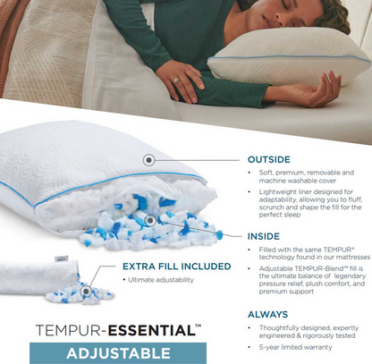 Tempur-Pedic® TEMPUR-Essential™ Adjustable Cloud Pillow