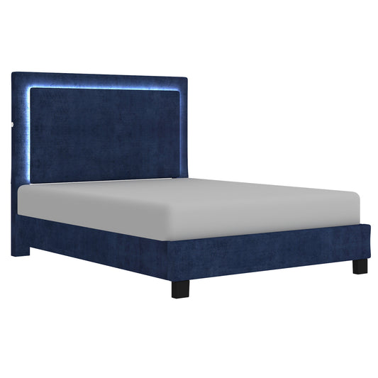 (2 Colours) Luminaire Low-Profile Platform Bed