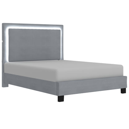 2 Colours - Luminaire Low-Profile Platform Bed