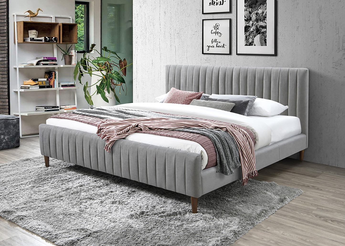 2 Colours - Hana Low-Profile Platform Bed