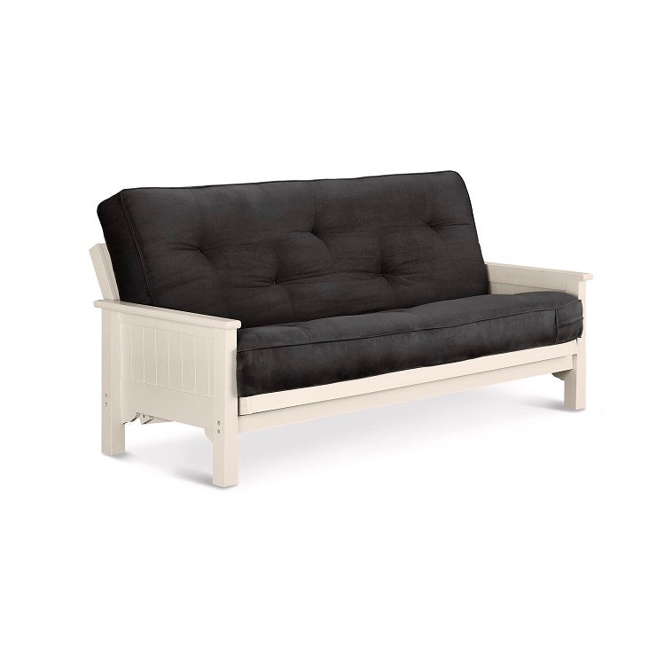 White Ivory Cottage Hardwood Futon Frame