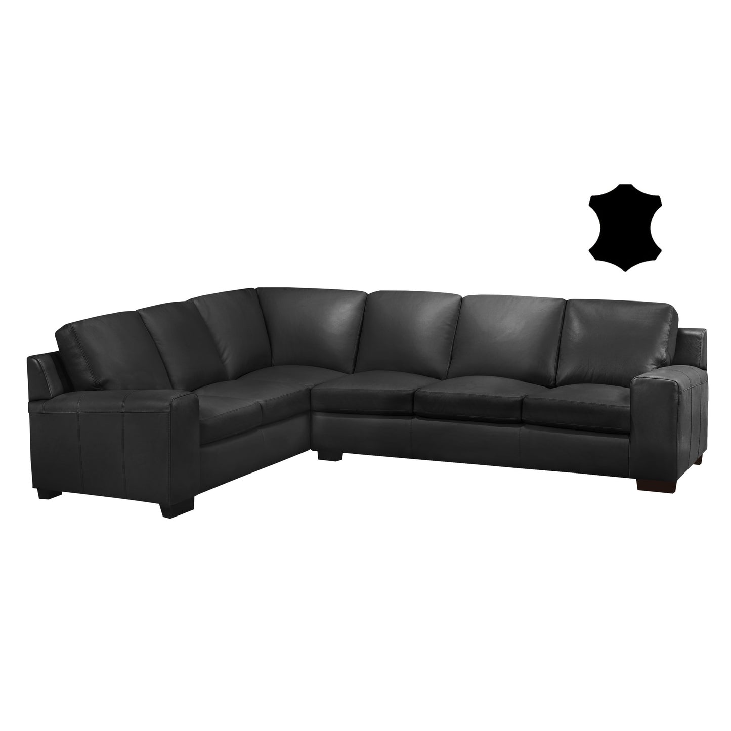 Canada Collection James Leather Sectional Sofa Series