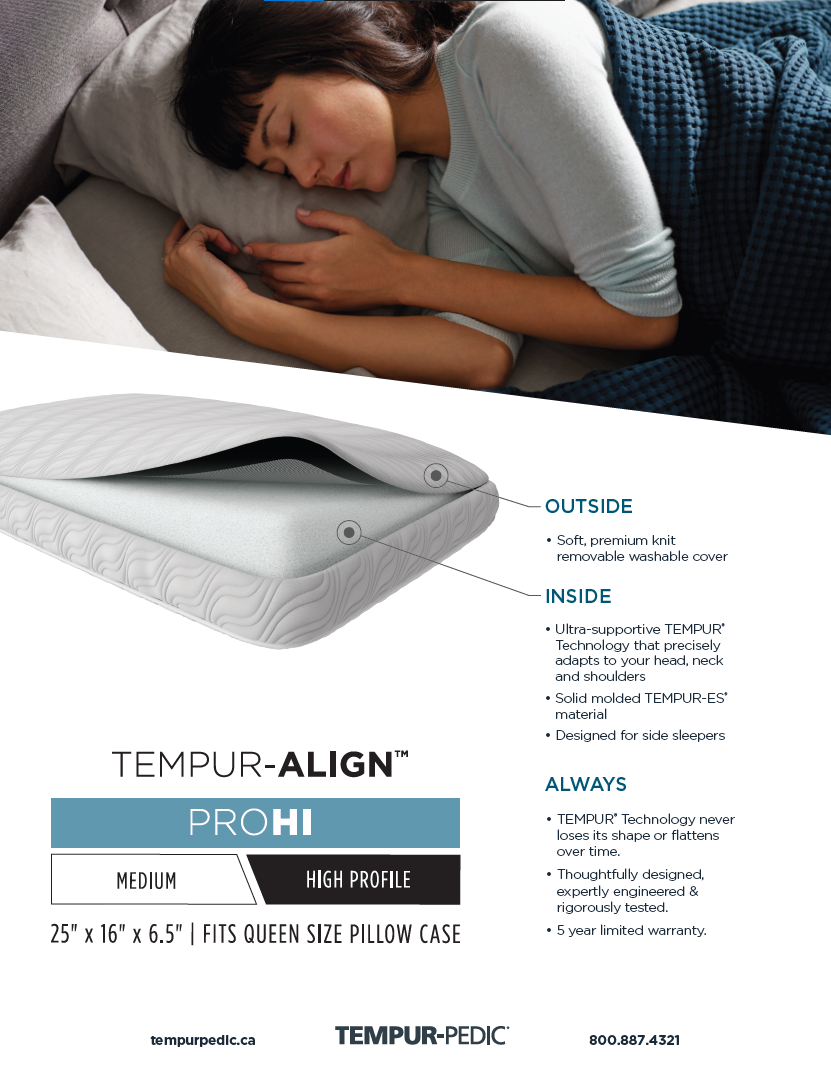 Tempur-Pedic TEMPUR-Align™ ProHI Cloud Pillow