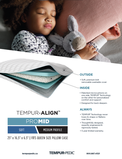 Tempur-Pedic® TEMPUR-Align™ ProMID Cloud Pillow